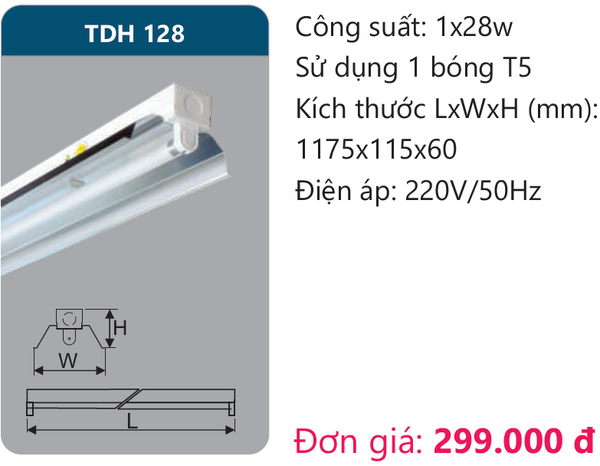 Đèn Led công nghiệp Duhal TDH 128