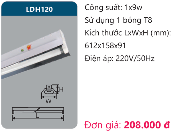 Đèn Led công nghiệp Duhal LDH 120
