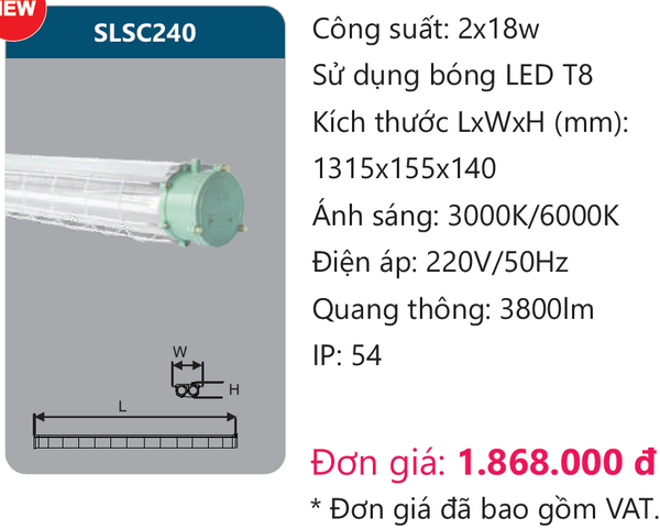 Đèn chống nổ Duhal SLSC240