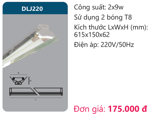 Đèn Led công nghiệp choá phản quảng Duhal DLJ220