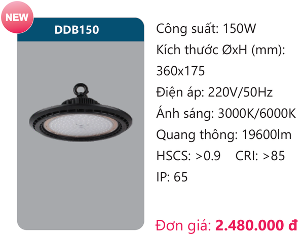 Đèn Led công nghiệp Duhal DDB150