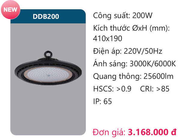 Đèn Led công nghiệp Duhal DDB200