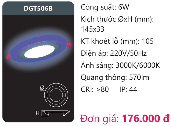 Đèn Led panel Duhal DGT506B