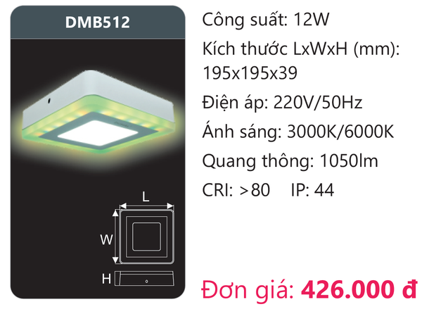 Đèn Led panel màu Duhal DMB512