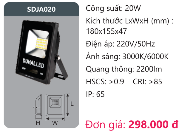 Đèn pha led Duhal SDJA020