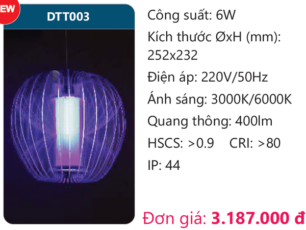 Đèn Led treo thả trần nhà DTT003