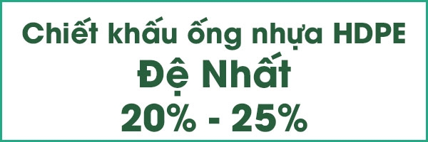 Bảng báo giá ống nhựa HDPE Đệ Nhất