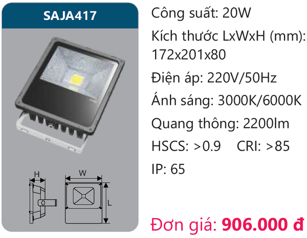 Đèn pha led Duhal SAJA417