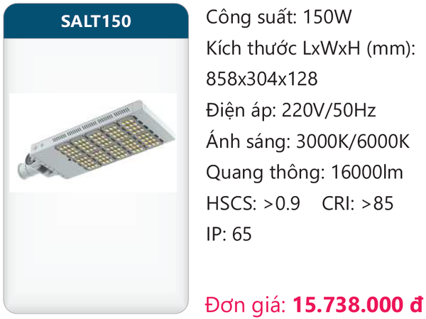 Đèn đường Led Duhal cao cấp SALT150