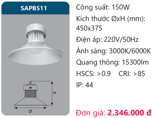 Đèn Led công nghiệp Duhal SAPB511