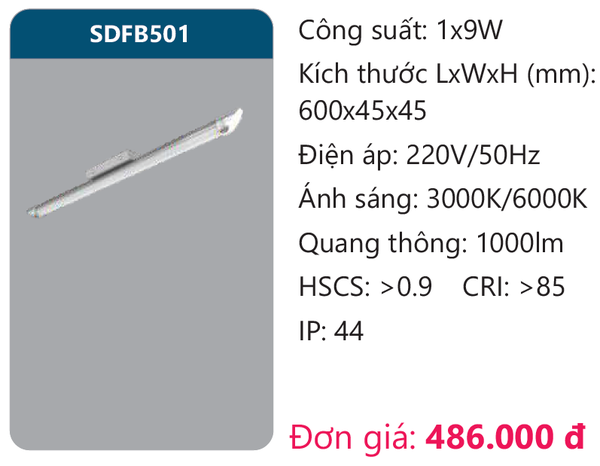 Đèn Led ốp trần Duhal SDFB501