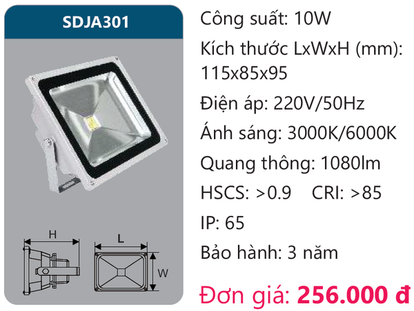 Đèn pha led Duhal SDJA301