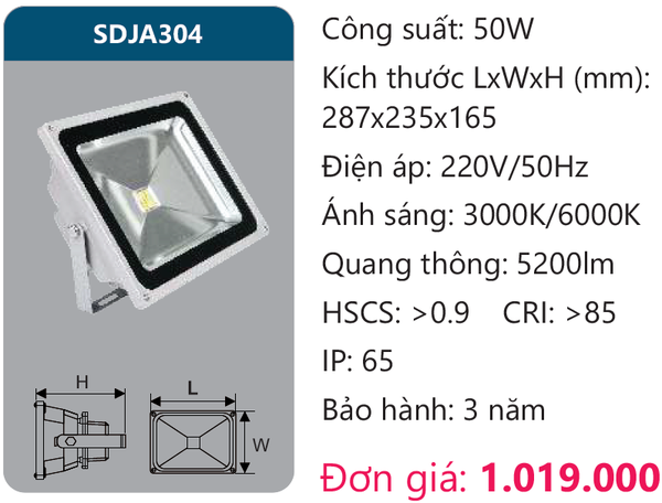 Đèn pha led Duhal SDJA304