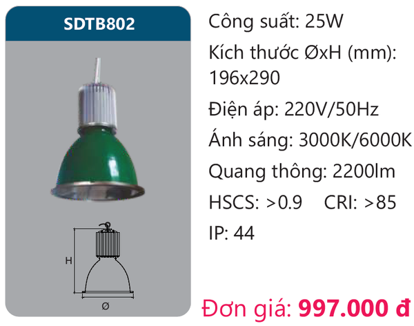 Đèn Led treo thả trần nhà SDTB802