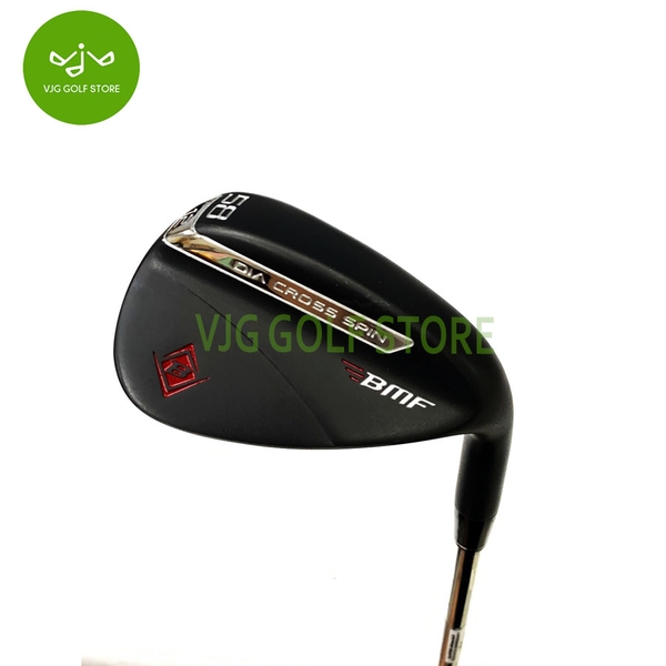 Gậy Golf WEDGE  Golf Partner ,BLACK MILLED FACE DIA CROSS SPIN(2022) 58°/12° Steel     New