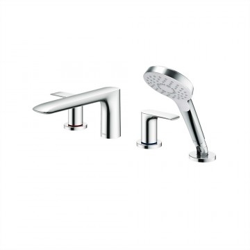 Vòi xả bồn nóng lạnh kèm sen tắm GA (4 lỗ)  TOTO-TBG04202B