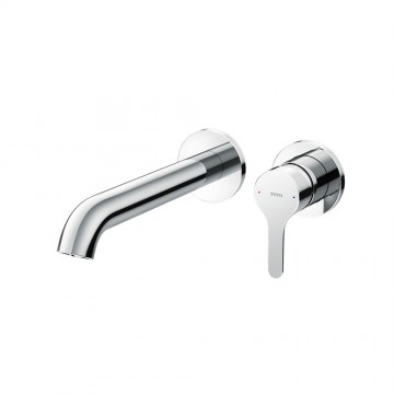 Vòi chậu gật gù nóng lạnh gắn tường LB (2 lỗ Kích thước vòi (từ tâm xả nước đến tường): 225.5 mm TOTO-TLS01310B