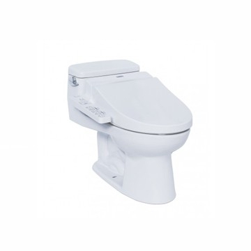 Bàn cầu một khối kèm nắp rửa điện tử Washlet TCF6631A (220V) TOTO-MS864W7