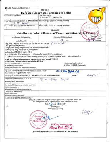 Hướng Dẫn Khám Sức Khỏe Lao Phổi Nộp ĐSQ