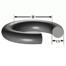 Gioăng ron cao su tròn oring vật liệu cao su NBR size 149.6x5.7 mm