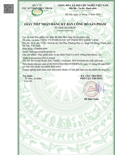 Viên Uống Bổ Tim Nutri Co-Q10 160mg Hawthorn ( 30 Viên)