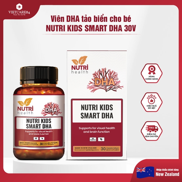 Viên DHA Tảo Biển Cho Bé NUTRI KIDS SMART DHA