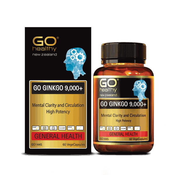 Bổ Não Ginkgo New Zealand GO Ginkgo 9000+ hộp 60 viên