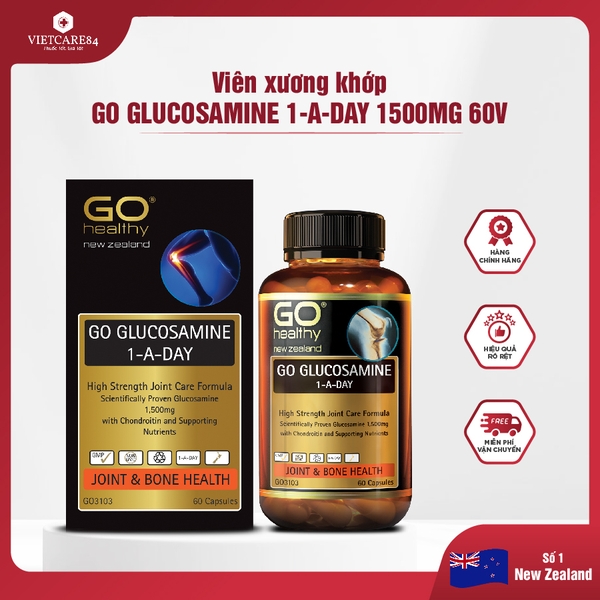 Viên Xương Khớp New Zealand GO Glucosamine 1-A-Day 1500mg 60 viên