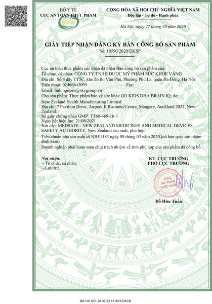 Viên nhai DHA cho bé GO KIDS DHA BRAIN IQ (Hộp 60 viên)