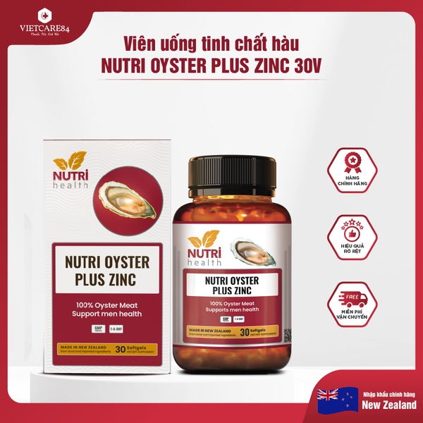 Viên Uống Tinh Chất Hàu NUTRI OYSTER PLUS ZINC 60 Viên