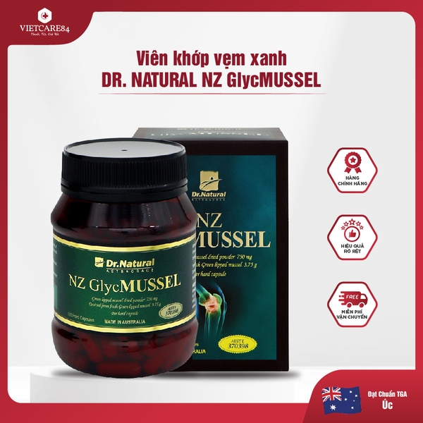 Viên Khớp Vẹm Xanh Dr. Natural NZ Glyc Mussel