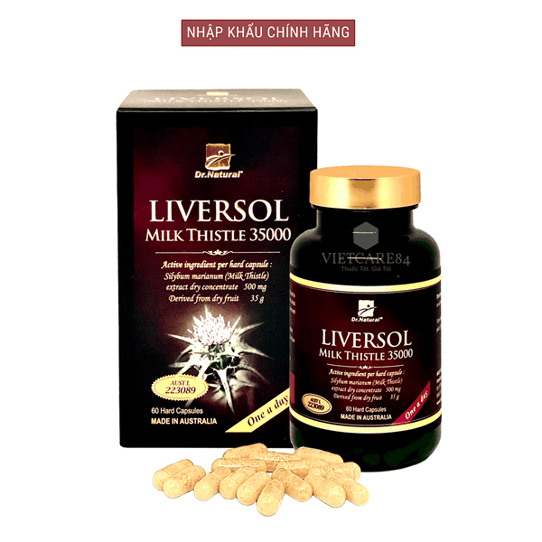 Viên uống thải độc gan Dr Natural Liversol Milk Thistle 35000