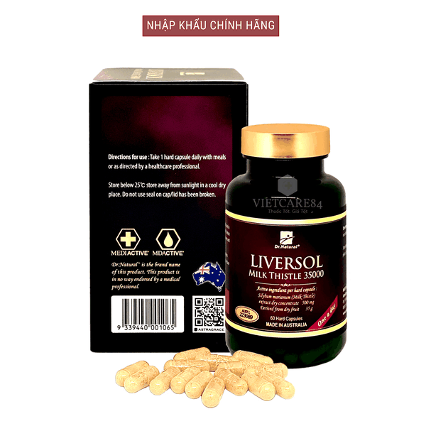 Viên uống thải độc gan Dr Natural Liversol Milk Thistle 35000