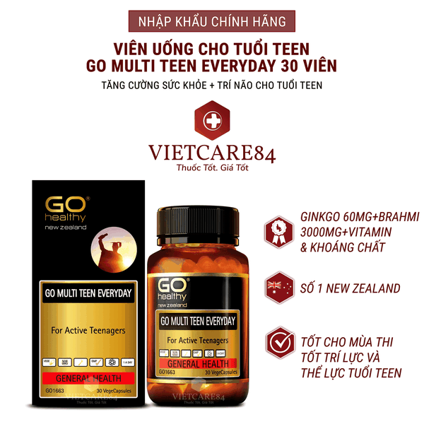 Viên Uống Cho Tuổi Teen GO MULTI TEEN EVERYDAY ( Hộp 30 Viên)