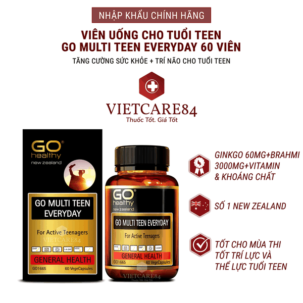 Go Multi Teen Everyday – Viên Uống Cho Tuổi Teen ( Hộp 60 Viên)
