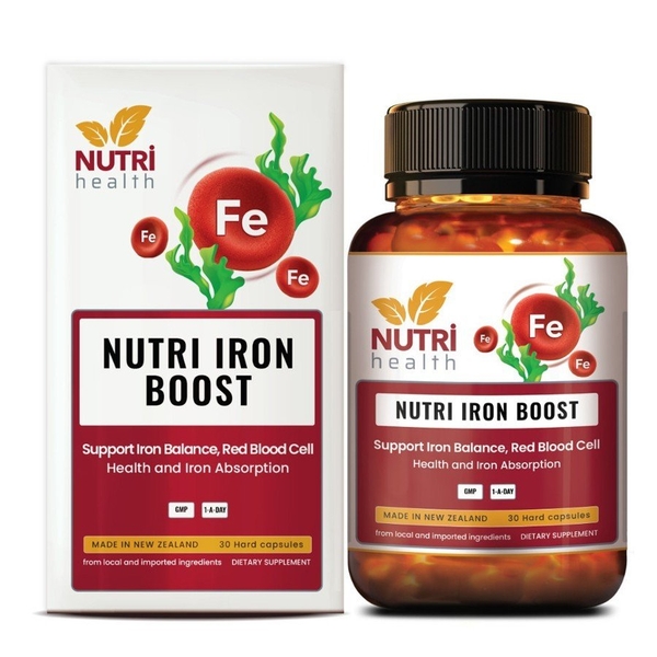 Viên Sắt Hữu Cơ Nutri Iron Boost 30 Viên