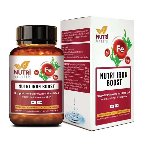 Viên Sắt Hữu Cơ Nutri Iron Boost 30 Viên