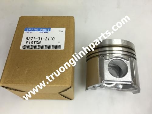 Piston 6271-31-2110 of Engine Parts for komatsu PC60-7 Excavator