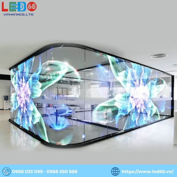 Báo giá màn hình LED trong suốt dán kính mới nhất