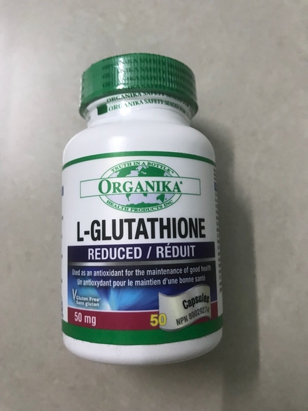 Organika - Viên uống chống oxy hoá, làm trắng da, L-Glutathione - 50mg