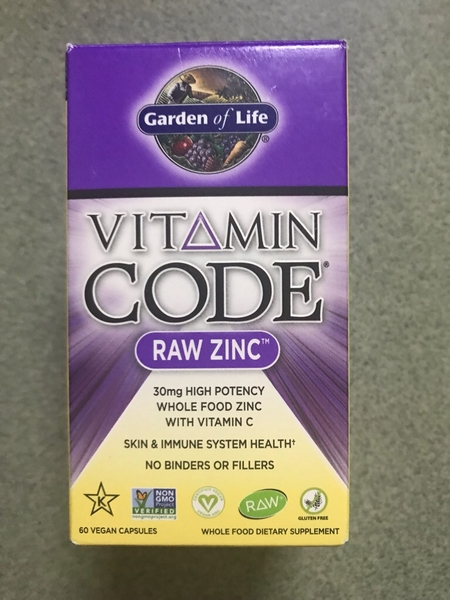 Viên Kẽm tươi Vitamin Code RAW Zinc - Garden of Life