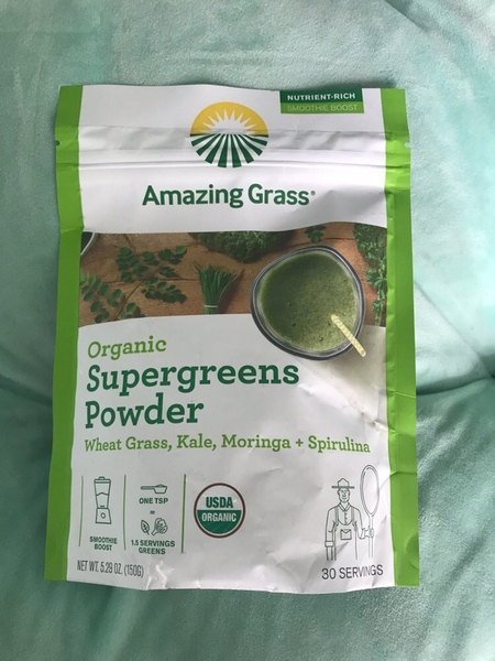 Amazing Grass - Bột rau xanh hỗn hợp  supergreens hữu cơ 150gr