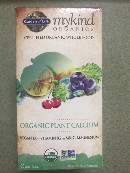Viên uống Canxi thực vật hữu cơ Garden of Life mykind Organics
