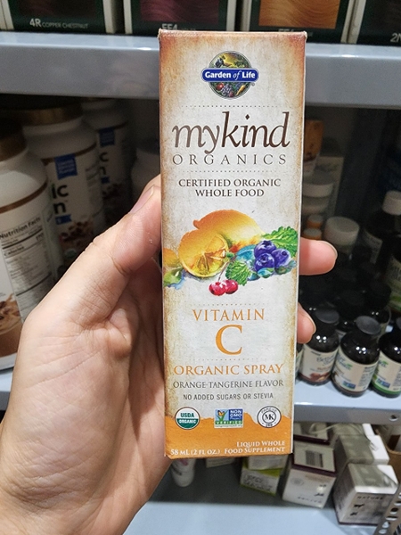 VITAMIN C HỮU CƠ DẠNG XỊT MYKIND ORGANICS