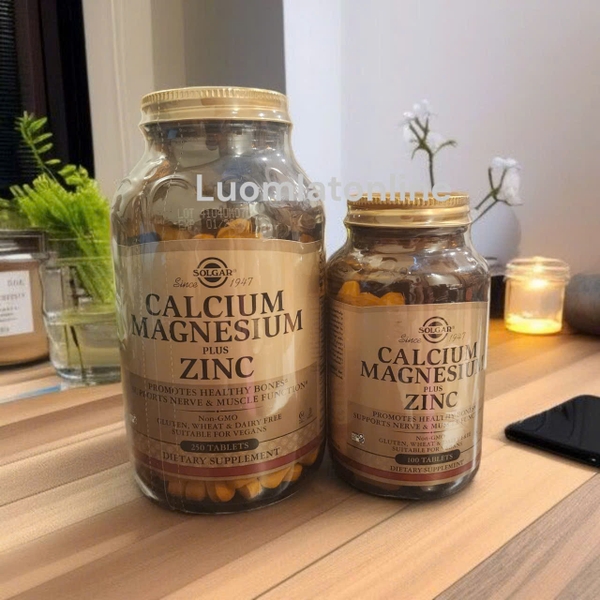BỔ SUNG CANXI CALCIUM MAGNESIUM PLUS ZINC SOLGAR