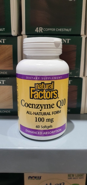 HỖ TRỢ TIM MẠCH COENZYME Q10 100MG NATURAL FACTORS