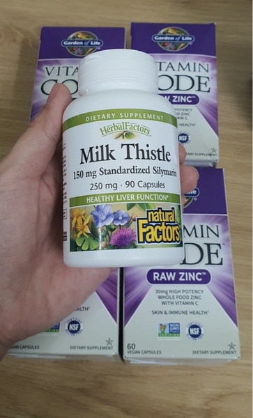 VIÊN UỐNG THẢI ĐỘC GAN MILK THISTLE 250MG NATURAL FACTORS