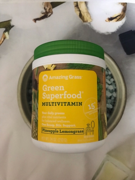 Amazing Grass - Bột siêu thực phẩm xanh vitamin tổng hợp vị sả dứa
