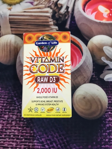 VIÊN UỐNG BỔ SUNG VITAMIN D3 TƯƠI - VITAMIN CODE - GARDEN OF LIFE