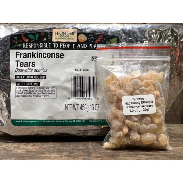 Nhựa nhũ hương Frankincense tears - Túi 29g - Frontier